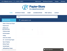 Tablet Screenshot of papier-store.nl